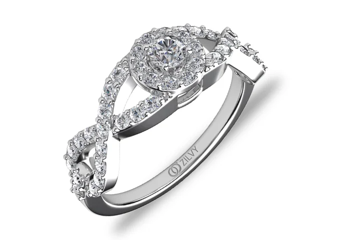 แหวนเพชร Valentina Halo