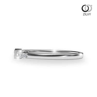 แหวนเพชรผู้หญิง รุ่น GR418 - มุมข้าง