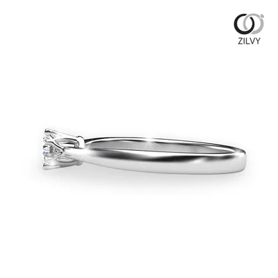 แหวนเพชรผู้หญิง รุ่น GR420 - มุมข้าง