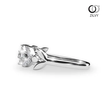 แหวนเพชรผู้หญิง รุ่น GR424 - มุมข้าง