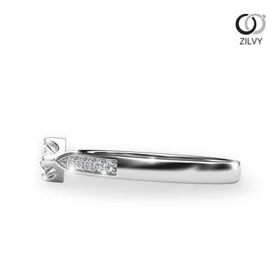 แหวนเพชรผู้หญิง รุ่น GR428 - มุมข้าง