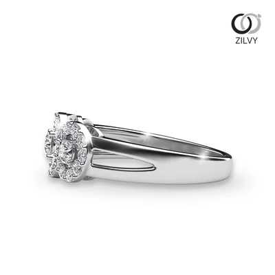 Women's Diamond Ring GR434 - side view