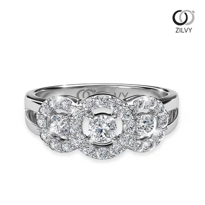 Women's Diamond Ring GR434 - top view