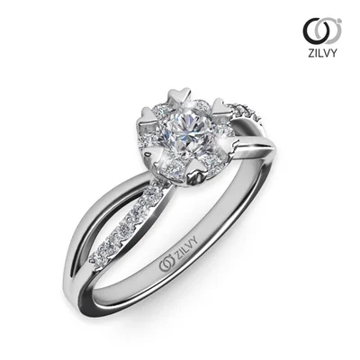 แหวนเพชรผู้หญิง รุ่น GR435 - ภาพเต็ม