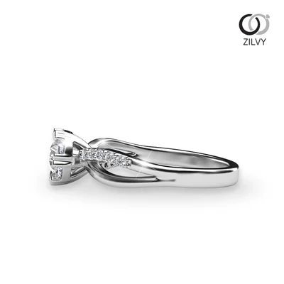 แหวนเพชรผู้หญิง รุ่น GR435 - มุมข้าง