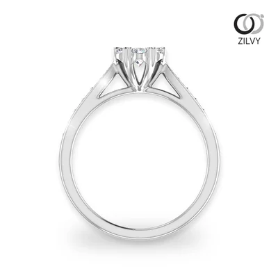 แหวนเพชรผู้หญิง รุ่น GR440 - มุมหน้า