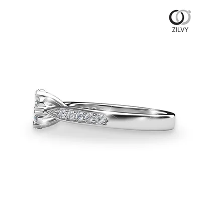 แหวนเพชรผู้หญิง รุ่น GR440 - มุมข้าง