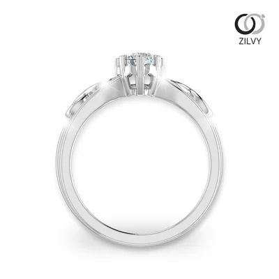 แหวนเพชรผู้หญิง รุ่น GR446 - มุมหน้า