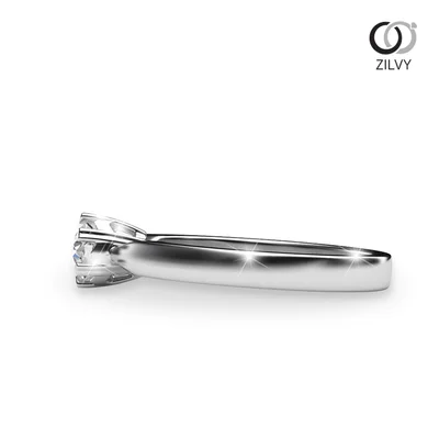 แหวนเพชรผู้หญิง รุ่น GR446 - มุมข้าง