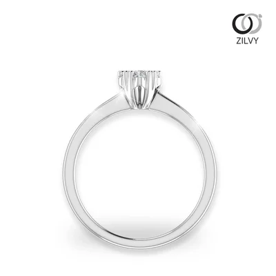 แหวนเพชรผู้หญิง รุ่น GR464 - มุมหน้า