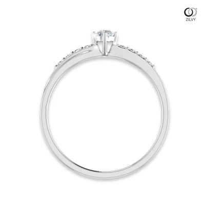 แหวนเพชรผู้หญิง รุ่น GR474 - มุมหน้า