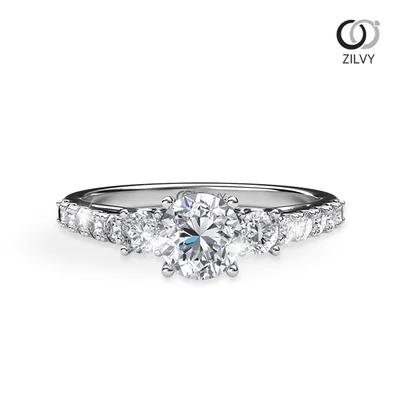 แหวนเพชรผู้หญิง รุ่น GR480 - มุมบน