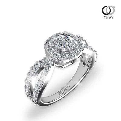 แหวนเพชรผู้หญิง รุ่น GR482 - มุมเปอร์สเปกทีฟ