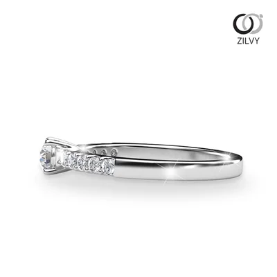 แหวนเพชรผู้หญิง รุ่น GR485 - มุมข้าง