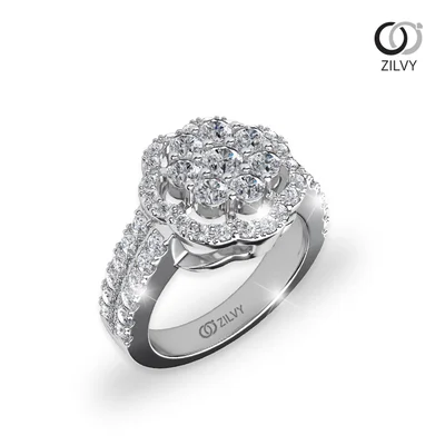 แหวนเพชรผู้หญิง รุ่น GR489 - ภาพเต็ม