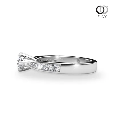 แหวนเพชรผู้หญิง รุ่น GR492 - มุมข้าง