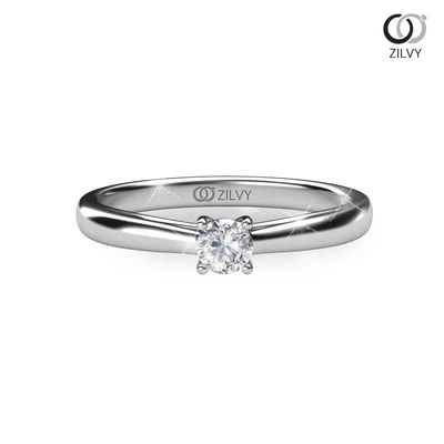 แหวนเพชรผู้หญิง รุ่น GR500 - มุมบน