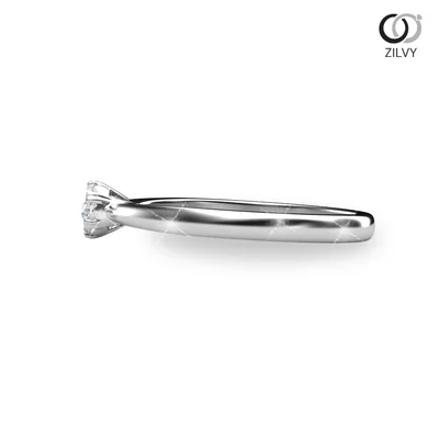 แหวนเพชรผู้หญิง รุ่น GR504 - มุมข้าง