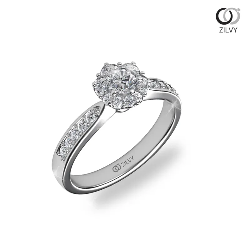 แหวนเพชร Sable Halo