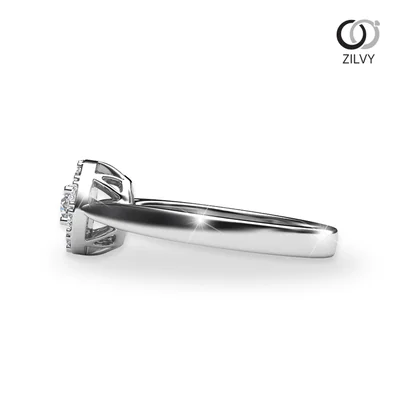 แหวนเพชรผู้หญิง รุ่น GR523 - มุมข้าง