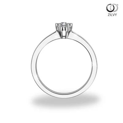 แหวนเพชรผู้หญิง รุ่น GR528 - มุมหน้า