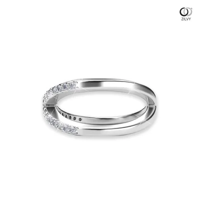 แหวนเพชรผู้หญิง รุ่น GR548 - มุมข้าง