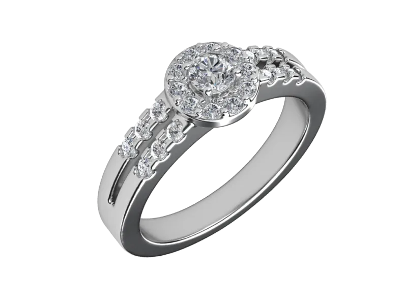 แหวนเพชร Odette Halo