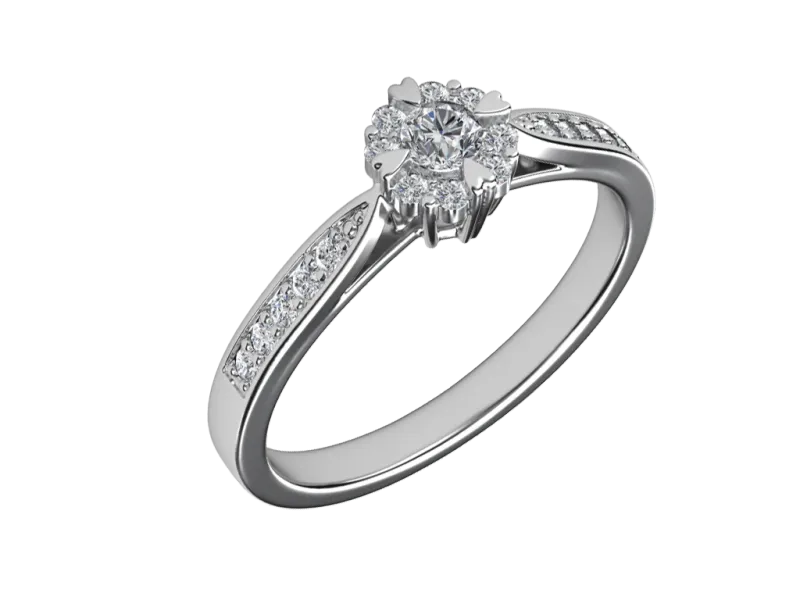 แหวนเพชร Adeline Halo