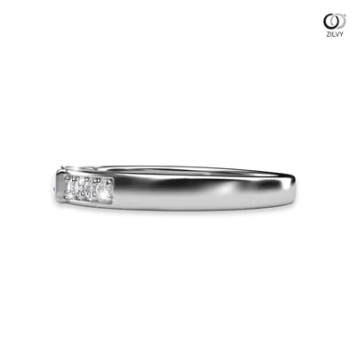 แหวนเพชรผู้หญิง รุ่น GR598 - มุมข้าง