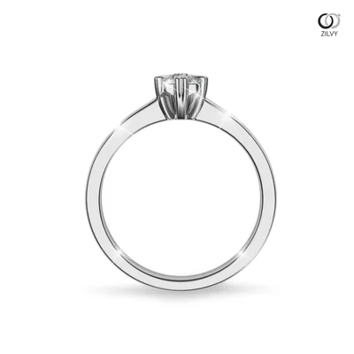 แหวนเพชรผู้หญิง รุ่น GR600 - มุมหน้า