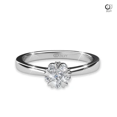 แหวนเพชรผู้หญิง รุ่น GR600 - มุมบน