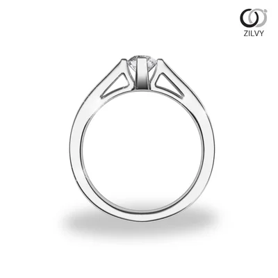 แหวนเพชรผู้หญิง รุ่น GR602 - มุมหน้า