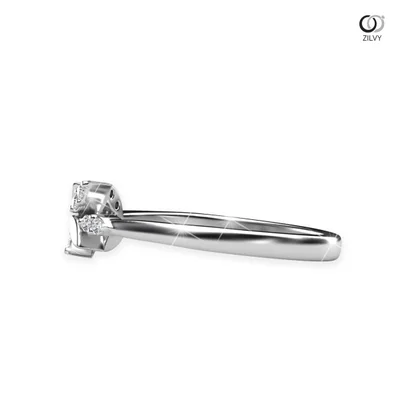 แหวนเพชรผู้หญิง รุ่น GR603 - มุมข้าง