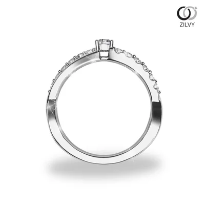 แหวนเพชรผู้หญิง รุ่น GR609 - มุมหน้า