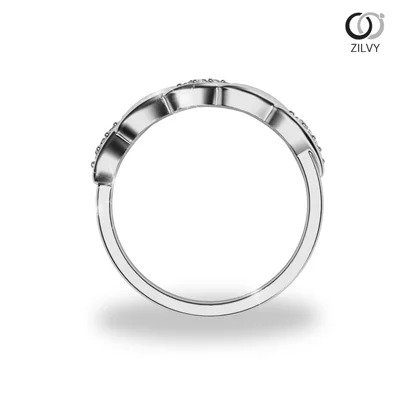 แหวนเพชรผู้หญิง รุ่น GR610 - มุมหน้า