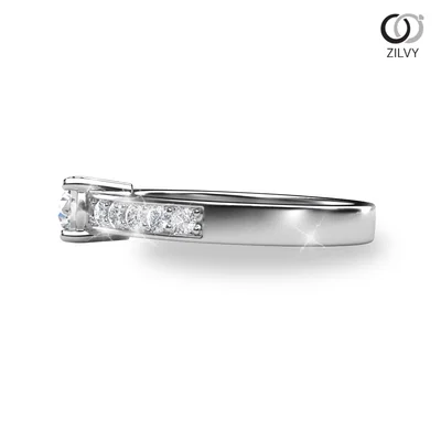 แหวนเพชรผู้หญิง รุ่น GR611 - มุมข้าง