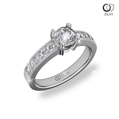 แหวนเพชรผู้หญิง รุ่น GR613 - มุมเปอร์สเปกทีฟ