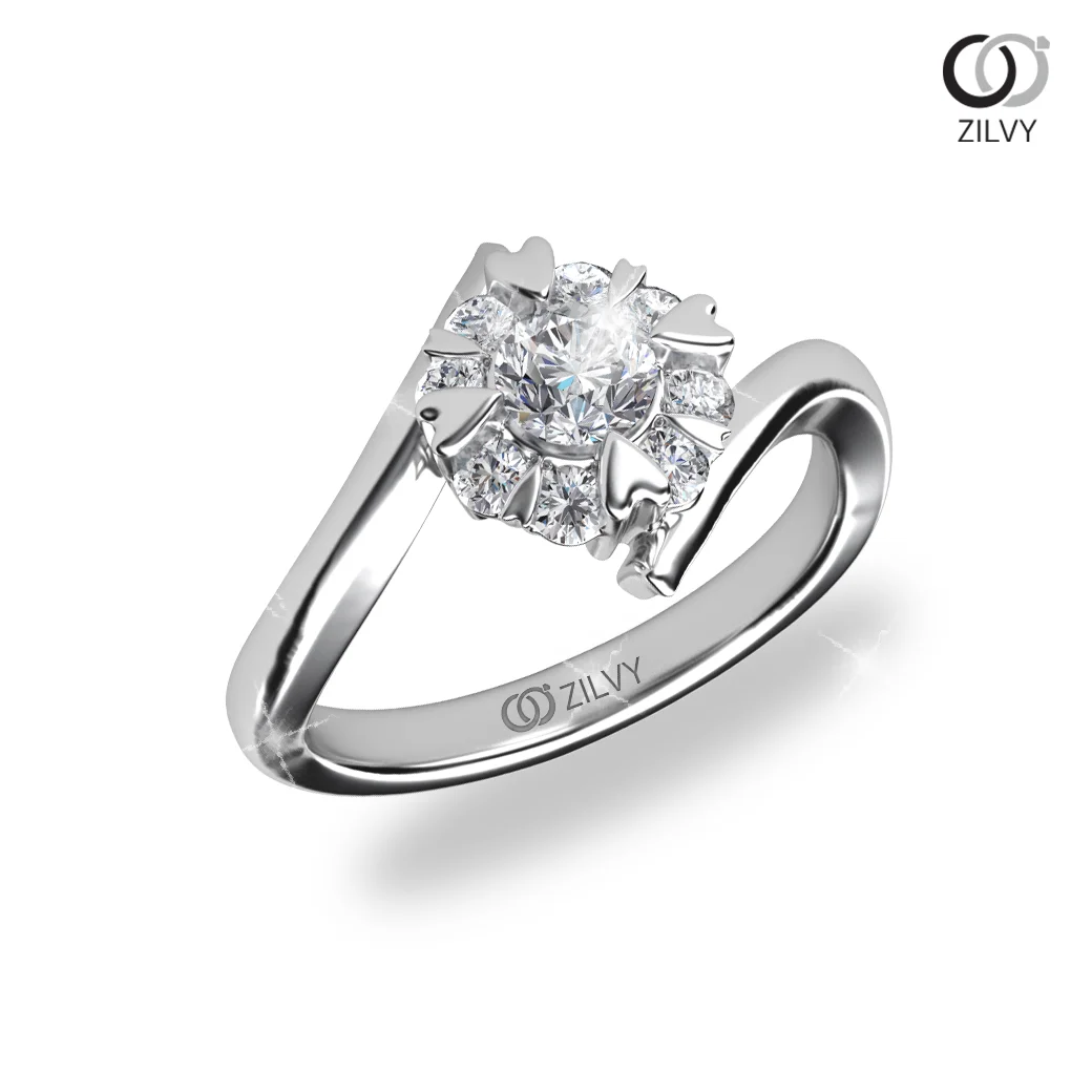 แหวนเพชร Margaux Cluster