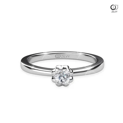 แหวนเพชรผู้หญิง รุ่น GR616 - มุมบน