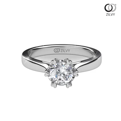 แหวนเพชรผู้หญิง รุ่น GR617 - มุมบน