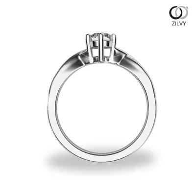 แหวนเพชรผู้หญิง รุ่น GR623 - มุมหน้า