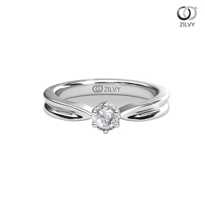 Women's Diamond Ring GR624 - top view