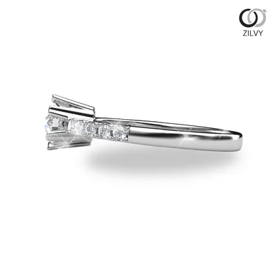 แหวนเพชรผู้หญิง รุ่น GR625 - มุมข้าง