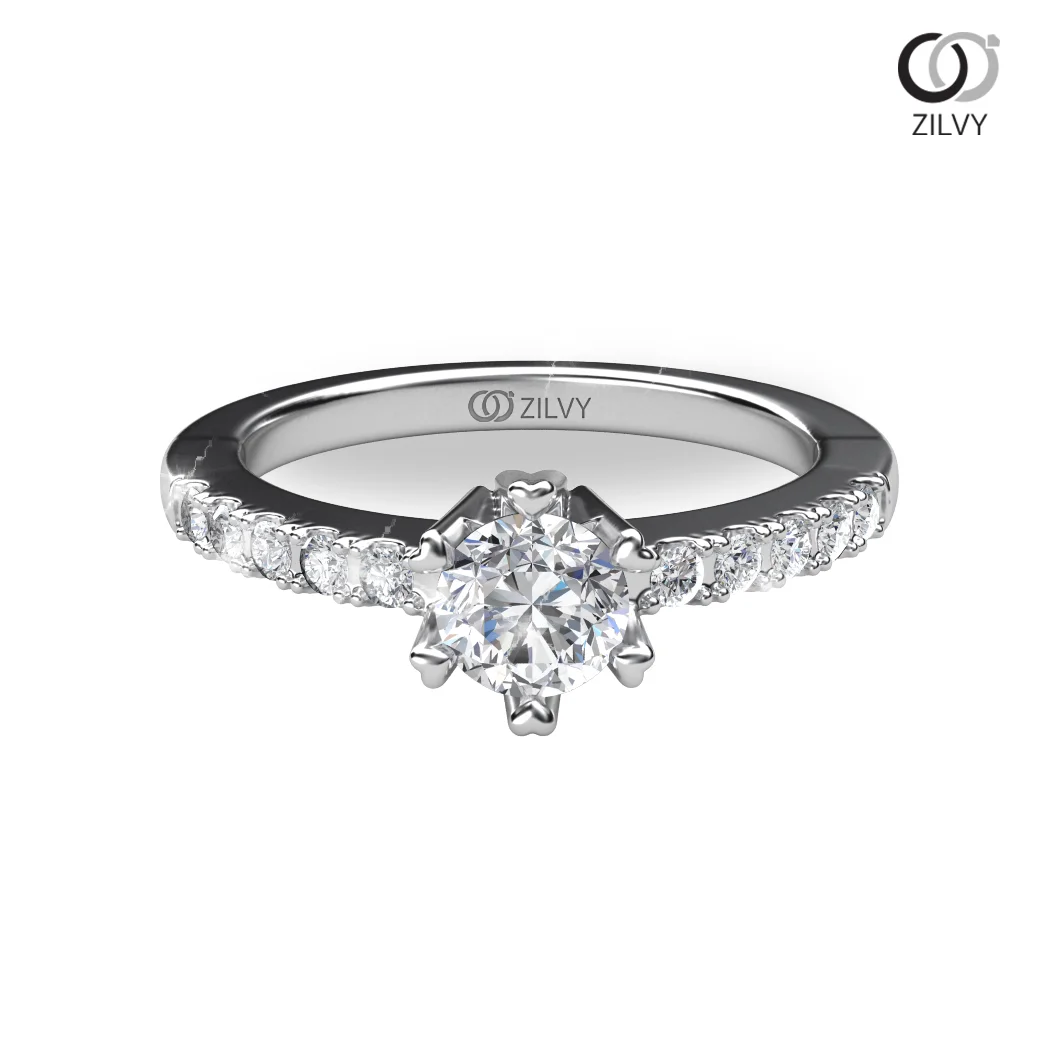 Women's Diamond Ring GR625 - top view