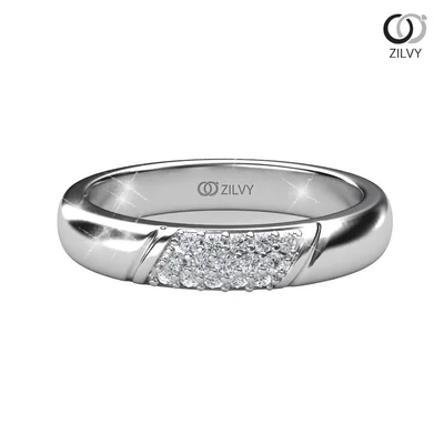 แหวนเพชรผู้หญิง รุ่น GR633 - มุมบน