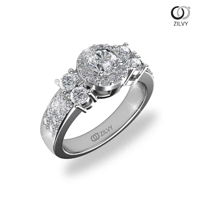 แหวนเพชรผู้หญิง รุ่น GR634 - มุมเปอร์สเปกทีฟ