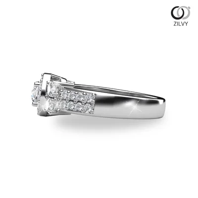 แหวนเพชรผู้หญิง รุ่น GR634 - มุมข้าง