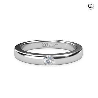 แหวนเพชรผู้หญิง รุ่น GR637 - มุมบน