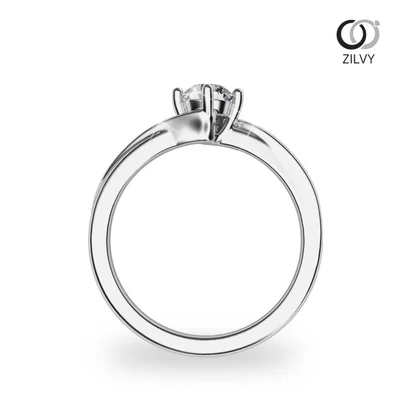 แหวนเพชรผู้หญิง รุ่น GR640 - มุมหน้า