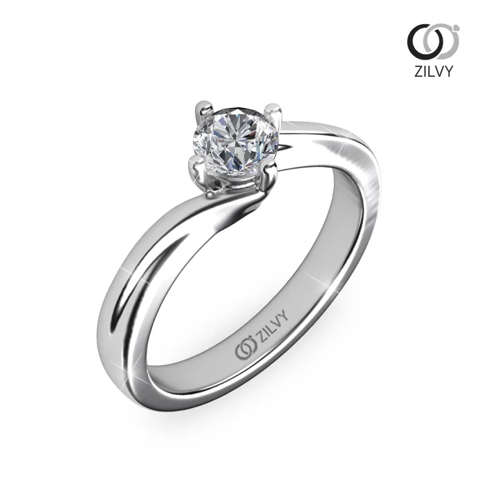 แหวนเพชร Rosette Solitaire